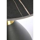 Стол журнальный HALMAR SCALITA черный мрамор/черный/золотой